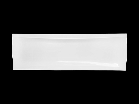 Блюдо прямоугольное узкое 390х130 мм Royal White /6/18/