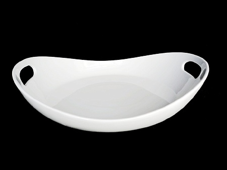 Блюдо глубокое с ручками 340 мм Royal White /2/8/